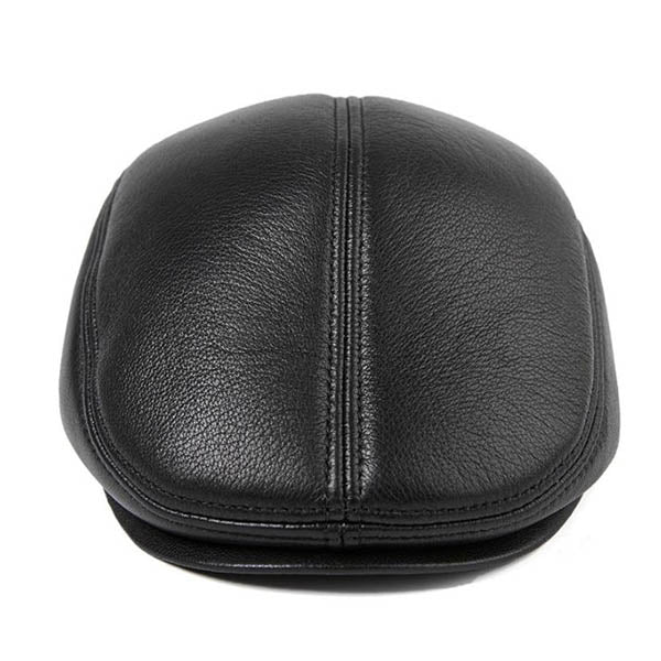 Casquette cuir homme - béret 100% cuir souple made in france