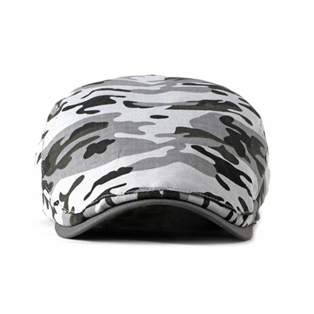 Casquette Plate Camouflage Gris