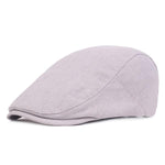 Casquette Plate Lin Homme
